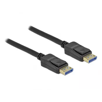 Delock - DisplayPort-kabel - DisplayPort (M) naar DisplayPort (M) - DisplayPort 2,0 - 2,0 m - Ondersteunt 10K 60 Hz (10.240 x 4320) - Zwart (80262)