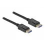 Delock - DisplayPort-kabel - DisplayPort (M) naar DisplayPort (M) - DisplayPort 2,0 - 2,0 m - Ondersteunt 10K 60 Hz (10.240 x 4320) - Zwart (80262)