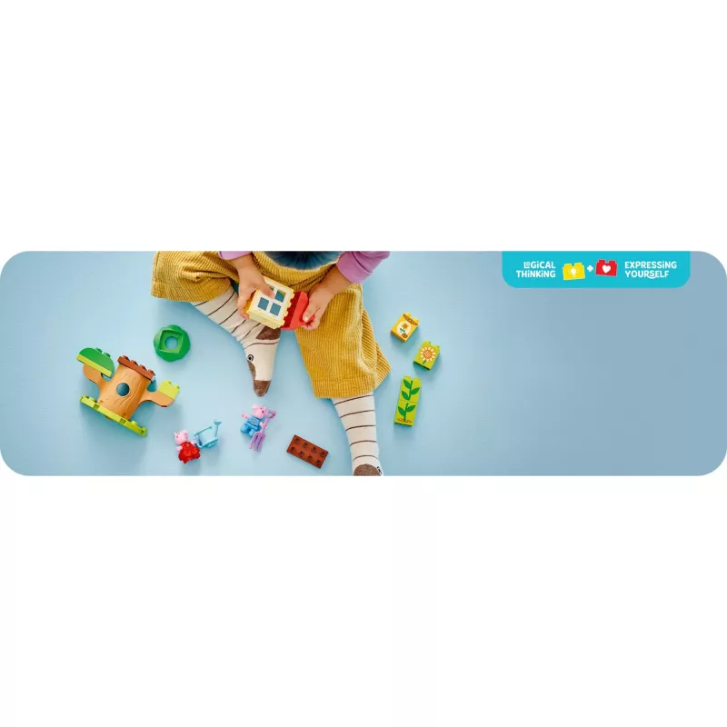 Lego 10431 Duplo Peppa Pig tuin en boomhut speelset