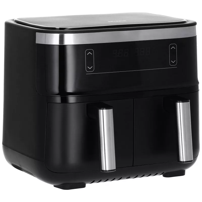 Heteluchtfriteuse Severin FR 2453 Double 3,25 L 2850 W zwart zilver