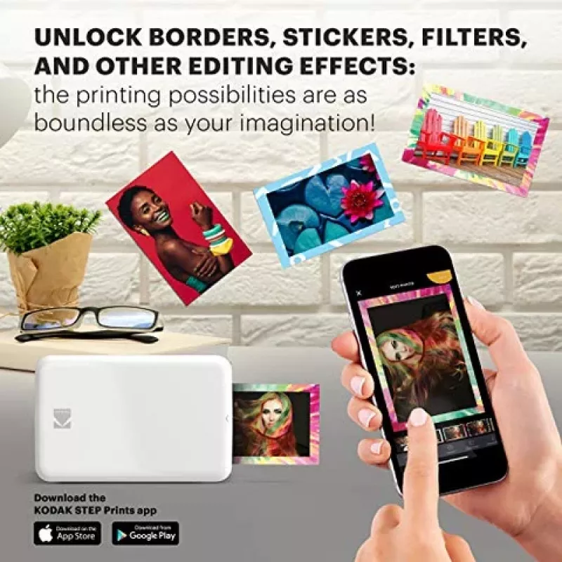 Kodak STEP RODMP20AMZW mobiele fotoprinter ZINK 2x3'' Bluetooth