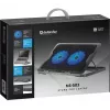 Notebook koelpad DEFENDER NS-503 voor laptops tot 43,2 cm (17 inch), 2 ventilatoren, USB-gevoed, zwart
