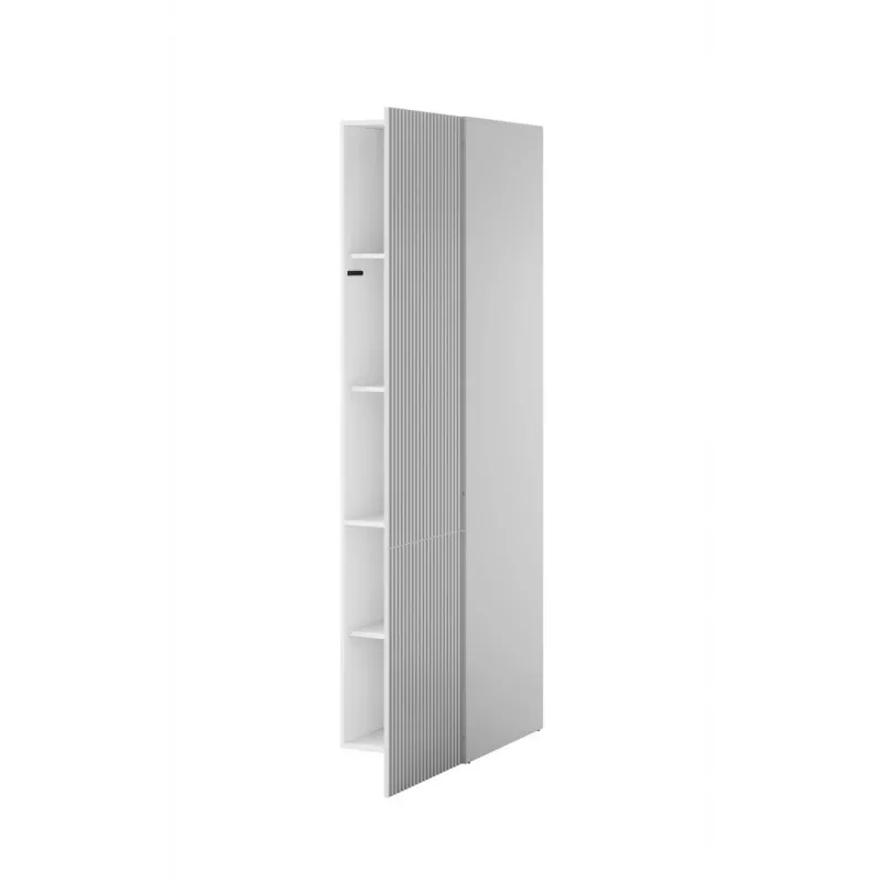 Kledingkast cama meble PAFOS 1D 45x55,5x198,5 cm wit mat, 4 legplanken