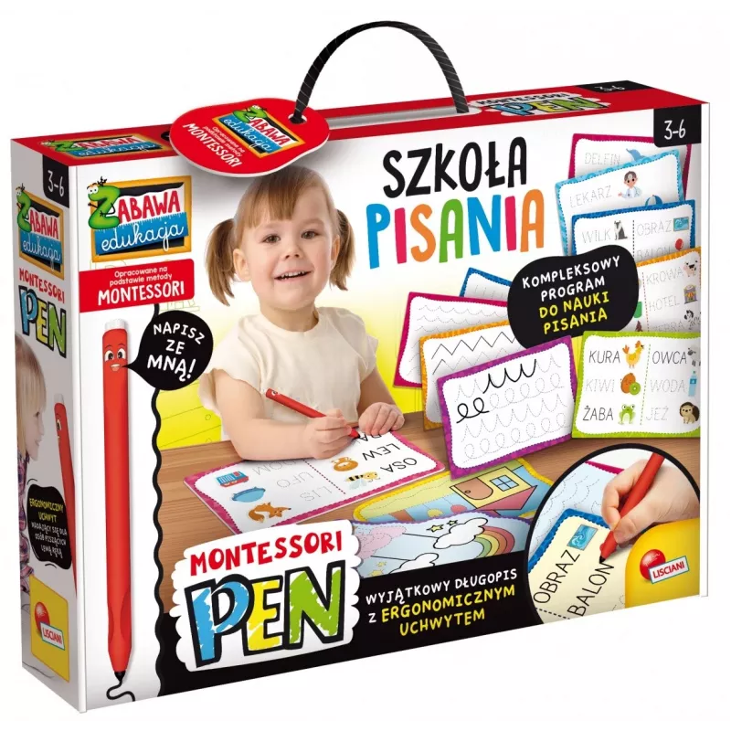 Montessori pen schrijfschool leerset met 18 borden