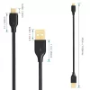 CB-MD1 Zwart Quick Cable Quick Charge Micro USB-USB | 1m | 5A | 480 Mbps