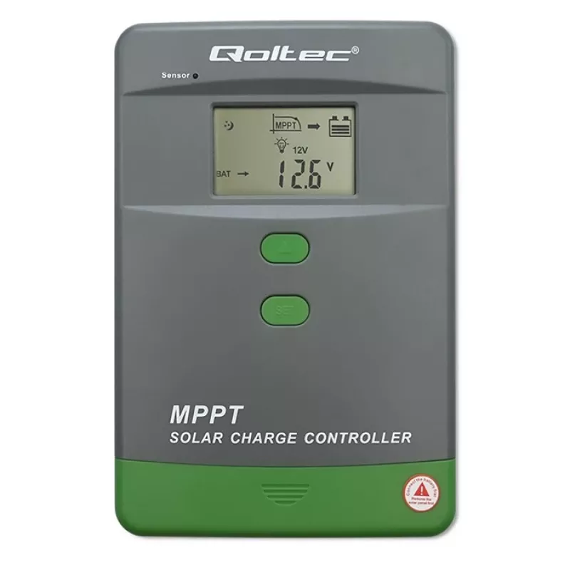 Solar laadregelaar QOLTEC MPPT 50A 12V/24V met LCD, model 53664