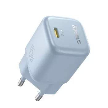 Oplader Baseus PicoGo GaN 45W EU-stekker blauw