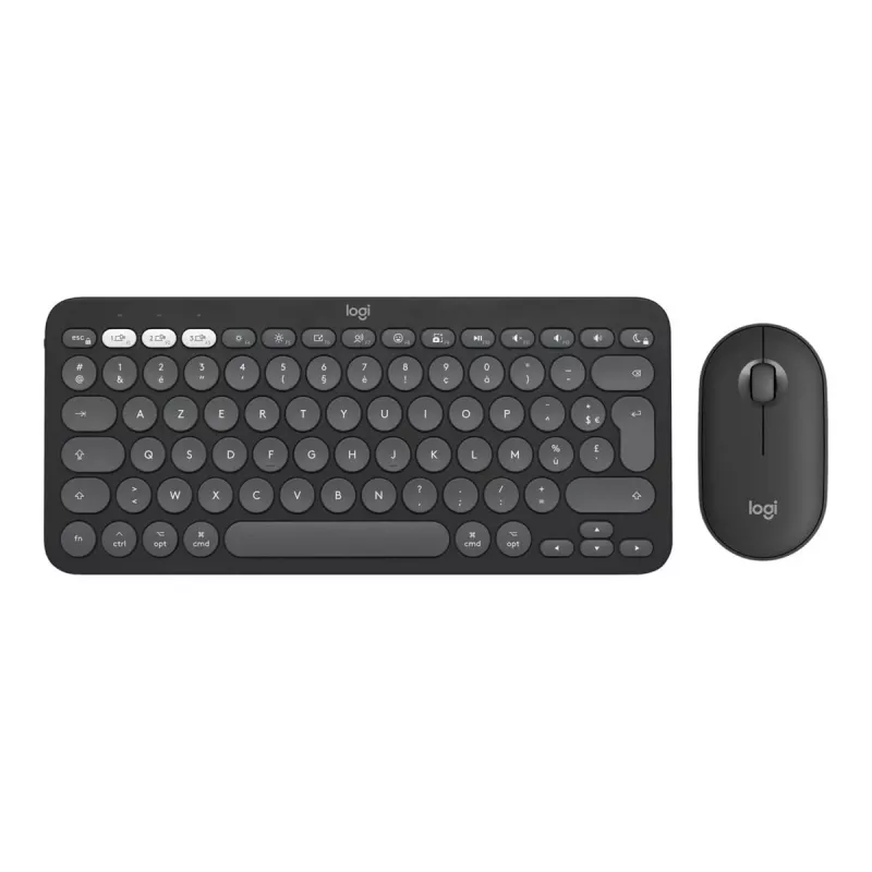Logitech Pebble 2 Combo for Mac draadloos toetsenbord muis QWERTZ Duits grafiet