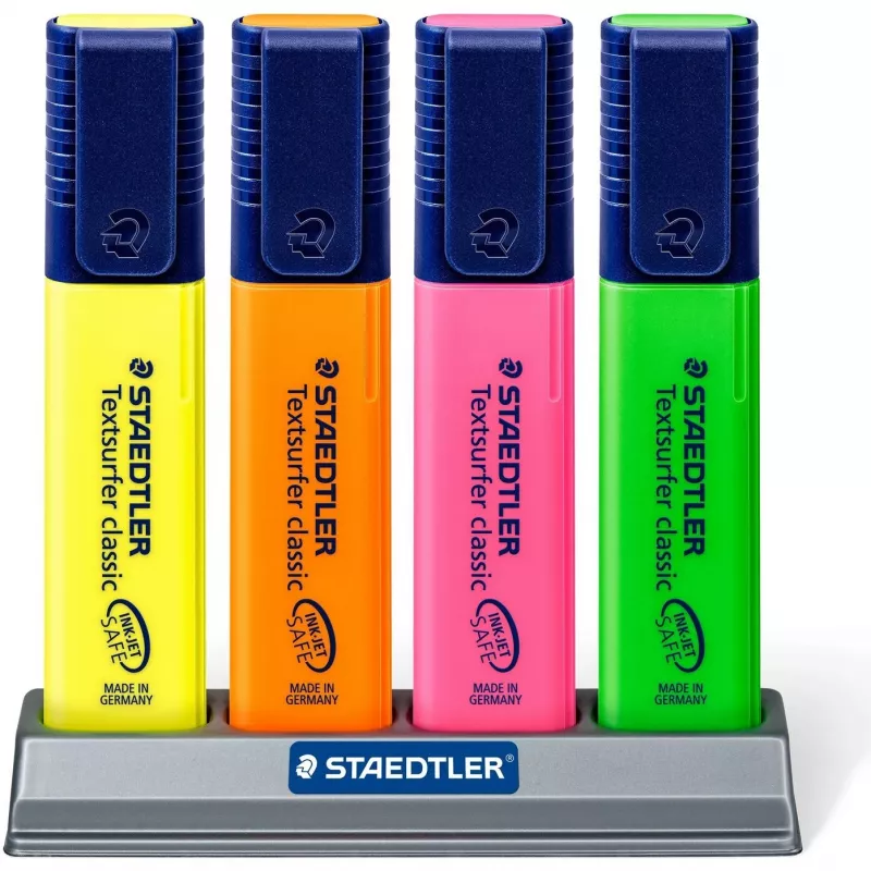 Marker Staedtler Textsurfer classic 364 wigpunt groen oranje roze geel