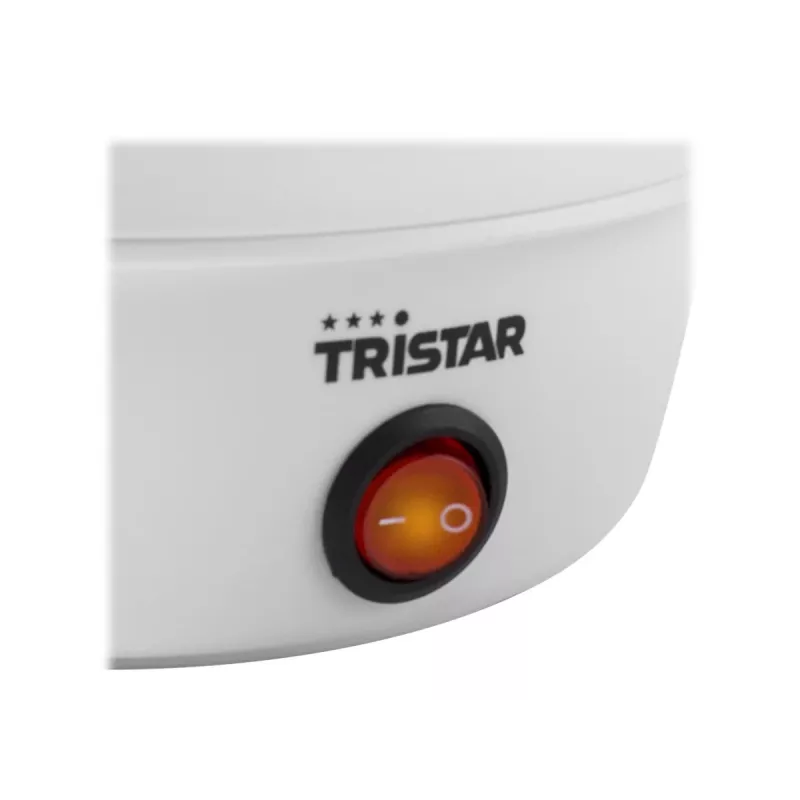 Eierkoker Tristar EK-3074 — capaciteit 7 eieren, 350 W, transparant/wit