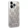 Karl Lagerfeld KLHCP14XLMNMS iPhone 14 Pro Max 6.7 hardcase zilver / zilver Liquid Glitter Monogram