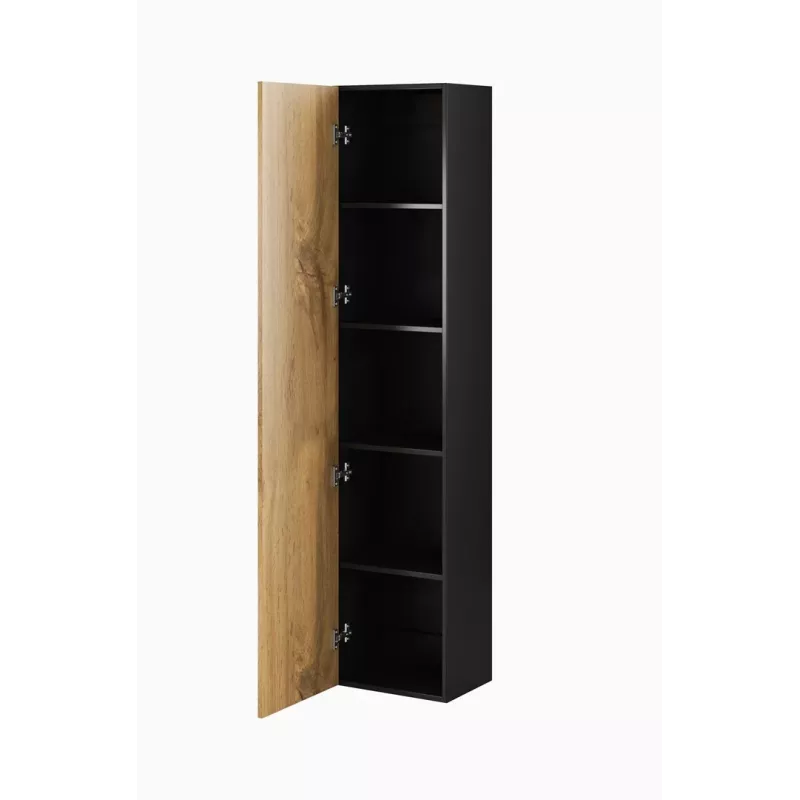 Cama woonkamerkastset VIGO 3 zwart/wotan eiken