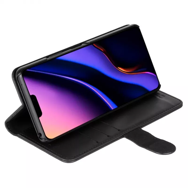 Phone wallet Krusell voor Apple iPhone 12 Pro Max – zwart, folio-etui met kaartvak