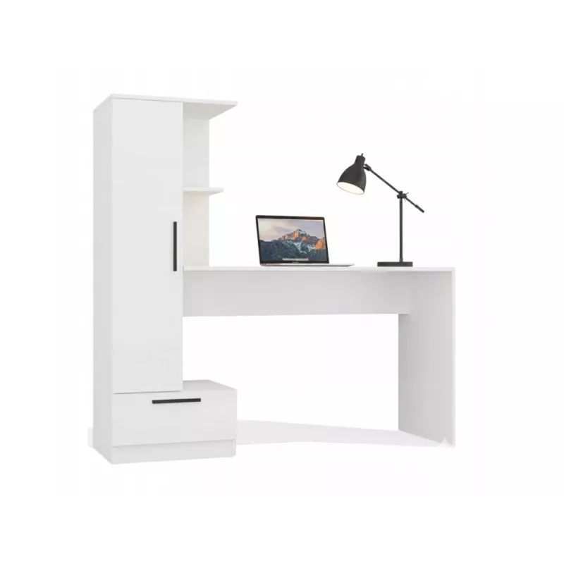 Cosmo bureau + rek set, wit