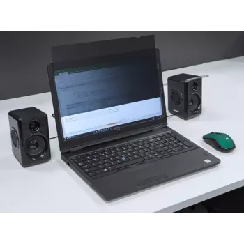 Frameloze privacyfilter NATEC Owl 15,6 inch (344,7×194 mm) voor 16:9 LCD-laptops, touchscreen-compatibel