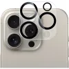 NEVOGLASS 3D camerabeschermingsglas (transparant/zwart, iPhone 17 Pro)