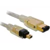 FireWire A/A kabel DeLOCK 2,0 m grijs