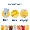 Sodabereider SODASTREAM Art Blue Steel — 1 l kunststoffles, 60 l carbonator, 173×245×430 mm