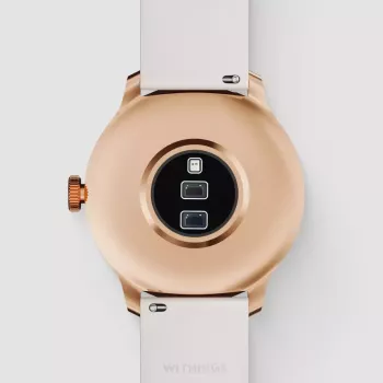 Hybride smartwatch Withings ScanWatch Light goud wit