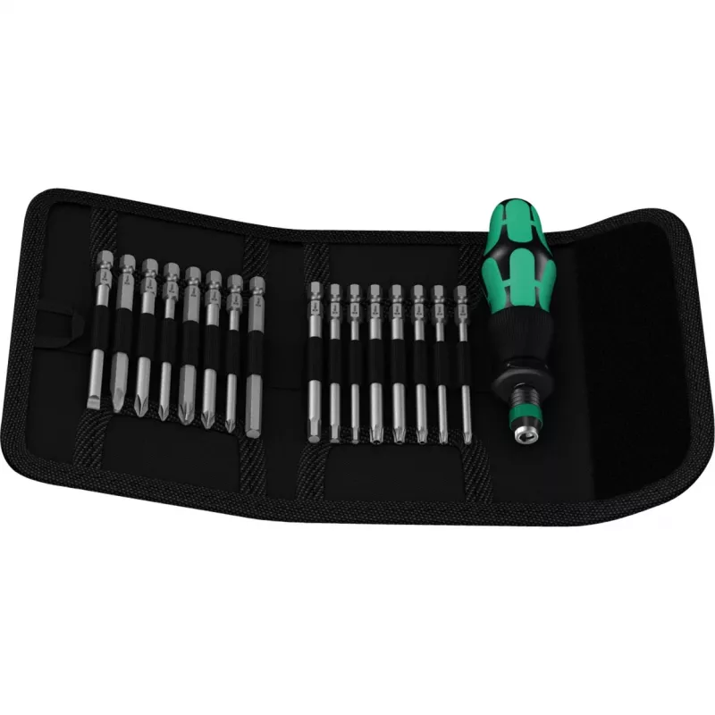 Wera Kraftform Kompakt 20 - schroevendraaier met bitset - in etui (05051016001)