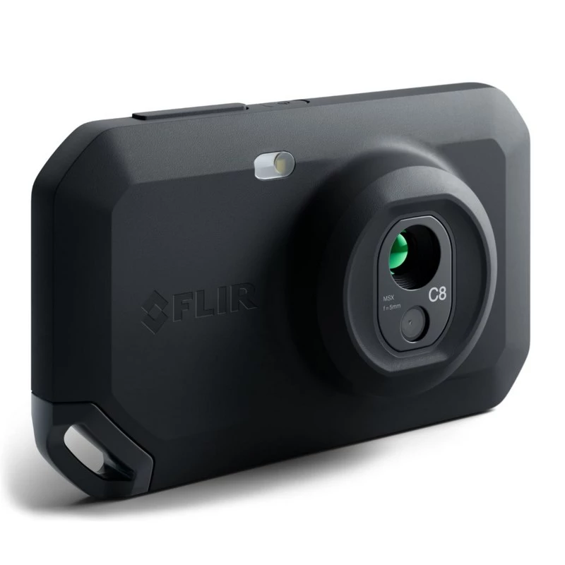 FLIR C8 compacte warmtebeeldcamera, 320x240, MSX, -20 tot 450 °C, LCD-display, Wi-Fi, zwart