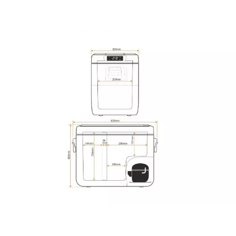 Yolco KX40 Groen draagbare compressor-koelkast