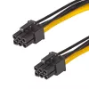 Akyga AK-CA-49 PCIe-6-pin stroomkabel bus–bus, 40 cm