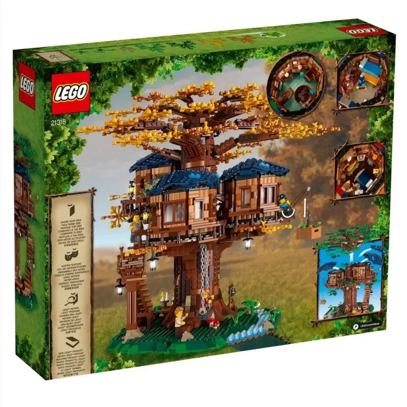 LEGO-set LEGO IDEAS 21318 boomhut 3-in-1-bouw — modulair boomhutmodel, meervoudige bouwset