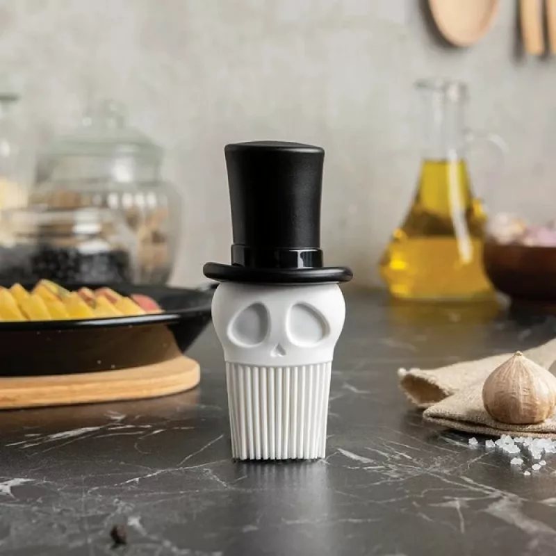 Ototo Design Skull Brush siliconen kookkwast