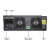 Off-grid omvormer Qoltec 53887 zonne-omvormer 10 kVA Lithium Polymeer zwart