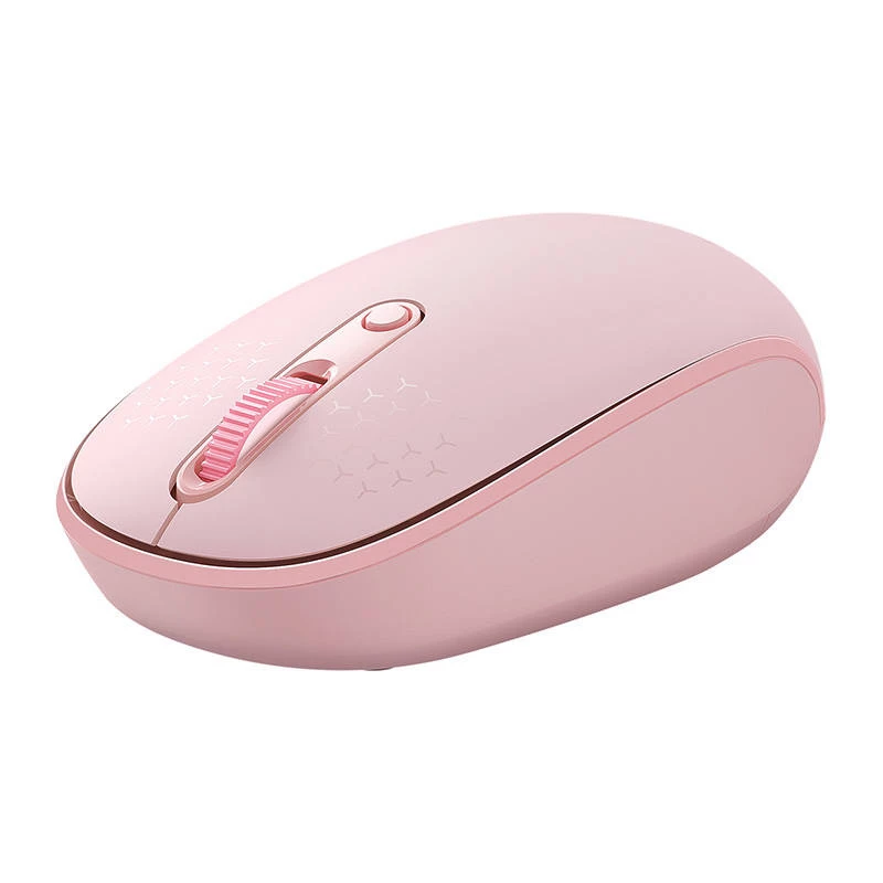 Draadloze muis Baseus F01B tri-mode 2.4G BT5.0 1600 DPI (roze)