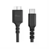 USB-kabel MediaRange MRCS257 0,5 m — Micro-USB B naar USB-C, USB 3.2 Gen 1 (5 Gbit/s), zwart