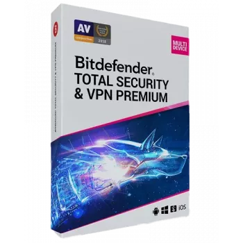 Bitdefender Total Security + Premium VPN | 5 pc | 1 jaar | alleen EU