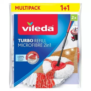 Mopkop Vileda rood wit