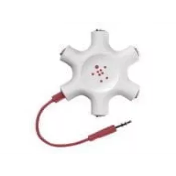 Belkin F8Z274BT - groen - wit - 1x 3,5mm - 5x 3,5mm - male - female