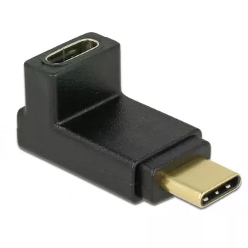 Kabeladapter DeLOCK 65914 USB Type-C stekker naar bus zwart