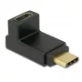 Kabeladapter DeLOCK 65914 USB Type-C stekker naar bus zwart