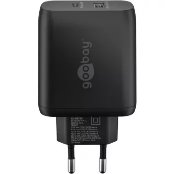 Goobay 65411 oplader voor mobiele apparaten hoofdtelefoon - smartphone - tablet zwart AC snelladen binnen (65411)