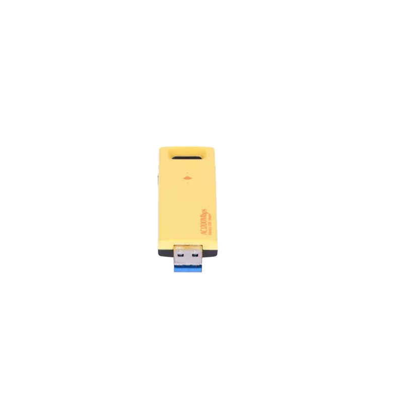 Draadloze USB-adapter Extralink U1200AC AC1200 dual-band, geel kunststof