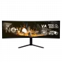49 inch curved LED-monitor Arozzi Nova — 5120 x 1440 dual QHD, VA-paneel, 4 ms, USB-hub, VESA