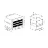Caso WineSafe 18 EB Zwart compressor-wijnkoelkast 18 fles(sen)