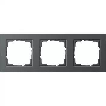 Gira 0213 23 3-voudig frame, antraciet, schroefloos