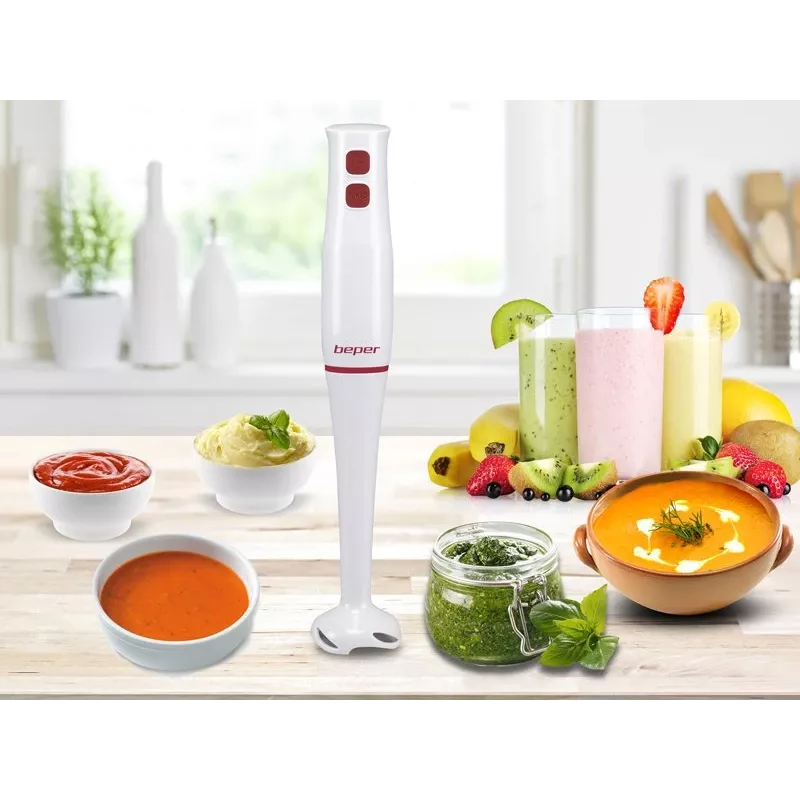 Staafmixer Beper P102FRU003 rood wit
