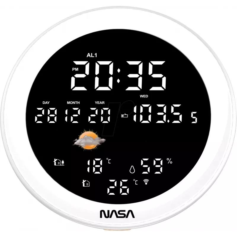 Nasa WSP1700 hout weerstation/luidspreker BT Schip