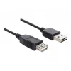 USB-kabel DeLOCK EASY-USB 2.0-A 5m zwart