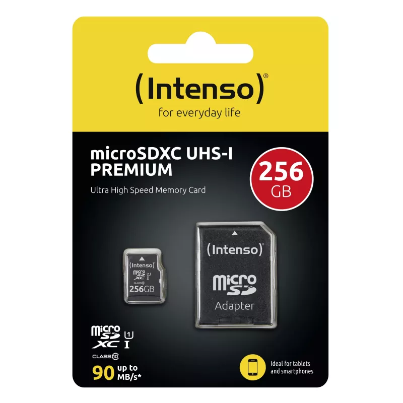 Flashgeheugen Intenso 256GB UHS-I MicroSD-kaart