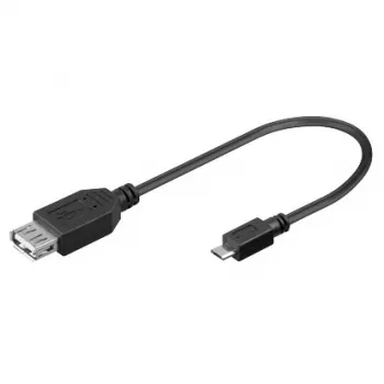 USB A bus naar Micro USB stekker kabel SBOX 0,1 m