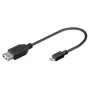 USB A bus naar Micro USB stekker kabel SBOX 0,1 m