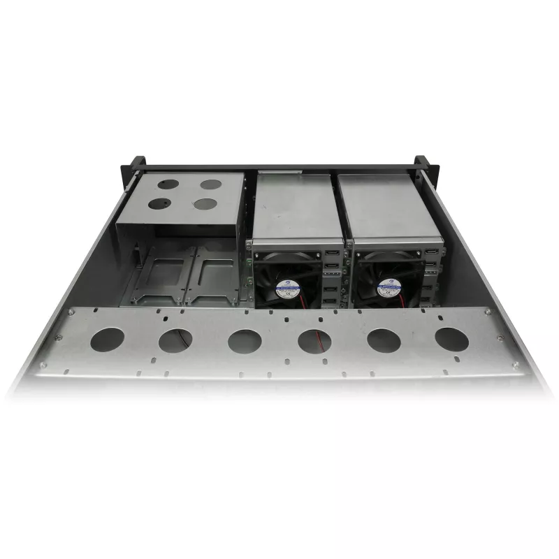 Rackmount-behuizing INTER-TECH IPC 4U-4508 Zwart — 4U server-/pc-chassis, rackmount