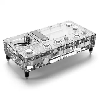 Reservoir Alphacool Core Distro Plate transparant acryl 125x240x68,8mm